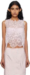 Cecilie Bahnsen Sleeveless Tops In Pink