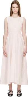 Cecilie Bahnsen Pink Cbchristy Midi Dress In White