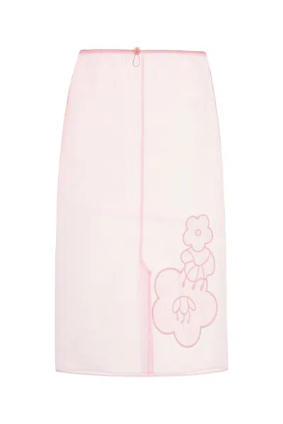 Cecilie Bahnsen Pink Organza Bambi Skirt