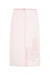 Cecilie Bahnsen Sheer Organza Bambi Skirt In Pink