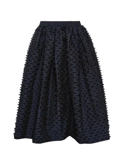 Cecilie Bahnsen Mala Skirt Fiamma Fil-coupe In Blue