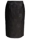 Cecilie Bahnsen Gonna Allegra In Misto Seta Nera  Donna In Black