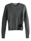 Cecilie Bahnsen Long-sleeved Sweater In Gray