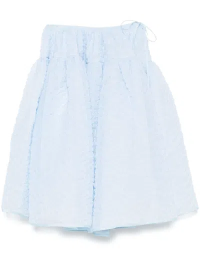 Cecilie Bahnsen Rosie Midi Skirt In Blue