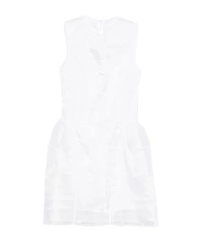 Cecilie Bahnsen Round-neck Dress In White