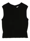 Cecilie Bahnsen Bill Vest Recycled Cashmere In Black