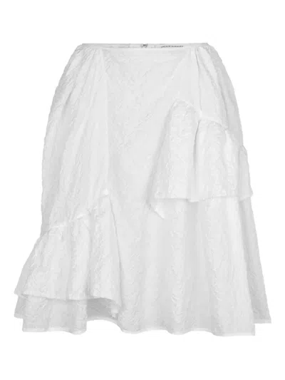 CECILIE BAHNSEN RUFFLED MIDI SKIRT