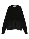 Cecilie Bahnsen Long-sleeved Sweater In Black
