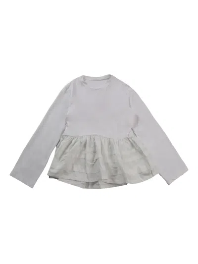 Cecilie Bahnsen Ruffled T-shirt In White