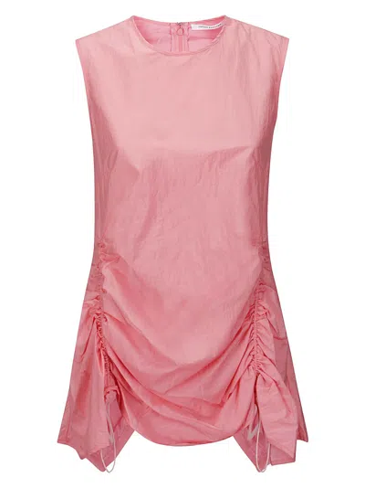 Cecilie Bahnsen Shiki Light Taffeta Unika Top In Pink