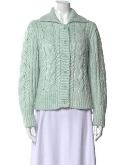 Pre-owned Cecilie Bahnsen Silk Sweater In Green