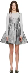 Cecilie Bahnsen Onique Minikleid In Siver