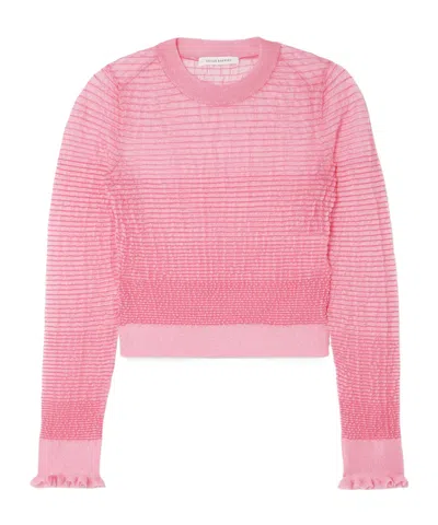 Cecilie Bahnsen Simple Knit Sweater In Pink