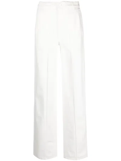 Cecilie Bahnsen Sixta Straight-leg Jeans In White