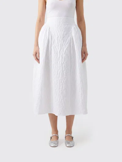 Cecilie Bahnsen スカート  レディース カラー ホワイト In White