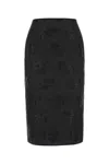 Cecilie Bahnsen Gonna Allegra In Misto Seta Nera  Donna In Black