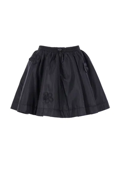 Cecilie Bahnsen Brunella Nylon Skirt In Black