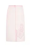 Cecilie Bahnsen Sheer Organza Bambi Skirt In Pink