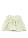 Cecilie Bahnsen Sleeveless Top In Green