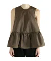 Cecilie Bahnsen Sleeveless Tops In Brown