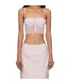 Cecilie Bahnsen Sleeveless Tops In Pink