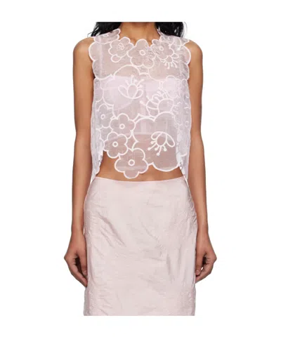 Cecilie Bahnsen Sleeveless Tops In Pink