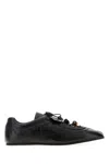 Cecilie Bahnsen Blaise Sneaker Metallic Leather In Black