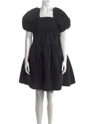 Pre-owned Cecilie Bahnsen Square Neckline Mini Dress In Multi