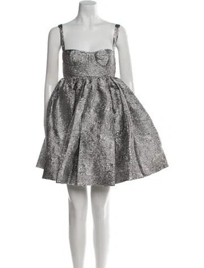 Pre-owned Cecilie Bahnsen Square Neckline Mini Dress W/ Tags In Multi