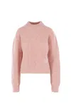 Cecilie Bahnsen Bega Pullover Fisherman Knit Soft Pink In Pink