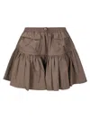Cecilie Bahnsen Blair Skirt Recycled Taffeta In Neutral