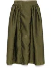 Cecilie Bahnsen Textured Midi Skirt In Green