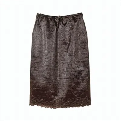 Cecilie Bahnsen Textured Semi-sheer Midi Skirt With Embroidered Hem In Brown