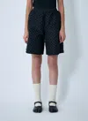 Cecilie Bahnsen Textured Shorts In Black