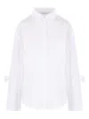 Cecilie Bahnsen Tie-cuff Cotton Shirt In White