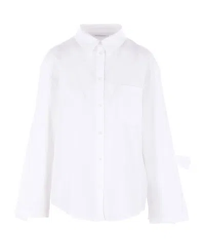 CECILIE BAHNSEN TIE-CUFF COTTON SHIRT