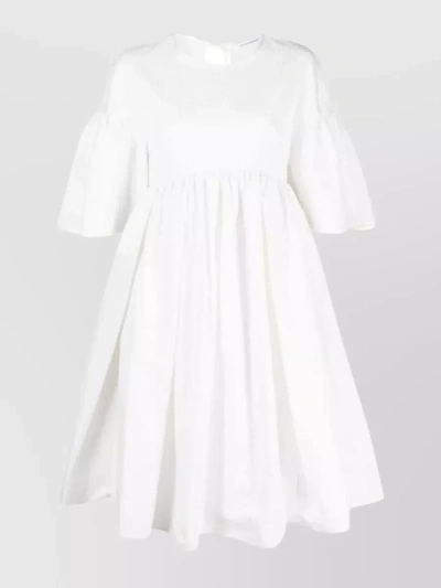 Cecilie Bahnsen Tied Back Mini Dress In White