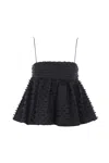 Cecilie Bahnsen Bessie Merino Wool Cardigan In Black