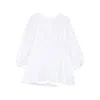 Cecilie Bahnsen Gathered-waist Puff-sleeve Top In White