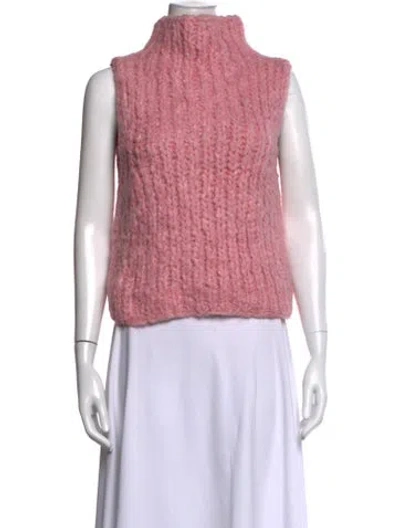 Pre-owned Cecilie Bahnsen Turtleneck Sweater In Pink