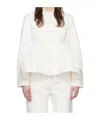 Cecilie Bahnsen Ulanda Flared Cotton Jacket