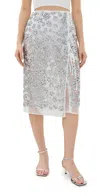 Cecilie Bahnsen Ariana Skirt In Silver