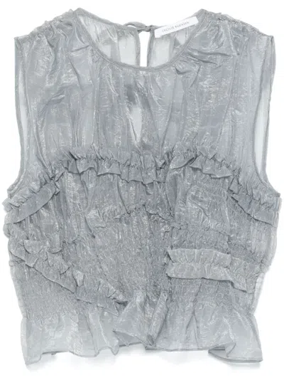 Cecilie Bahnsen Uphi Top In Grey