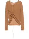 Cecilie Bahnsen Ussi Sweater In Brown