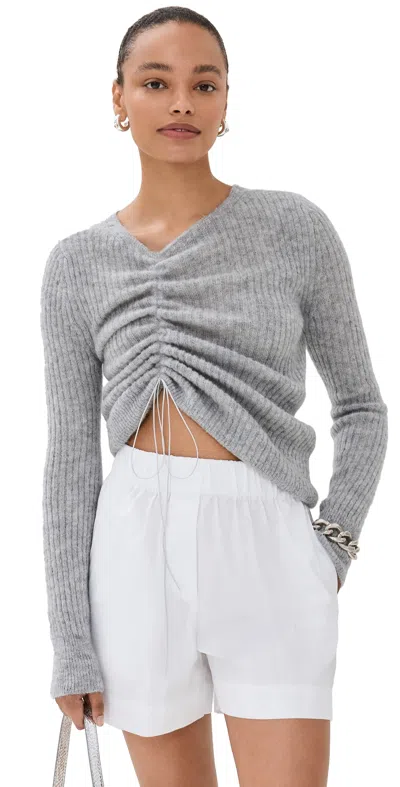 Cecilie Bahnsen Ussi Venus Soft Knit Pullover Soft Grey