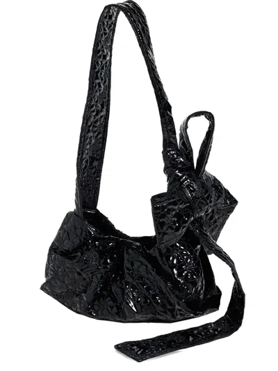 Cecilie Bahnsen Vesna Bow-detail Quilted Shoulder Bag In Black