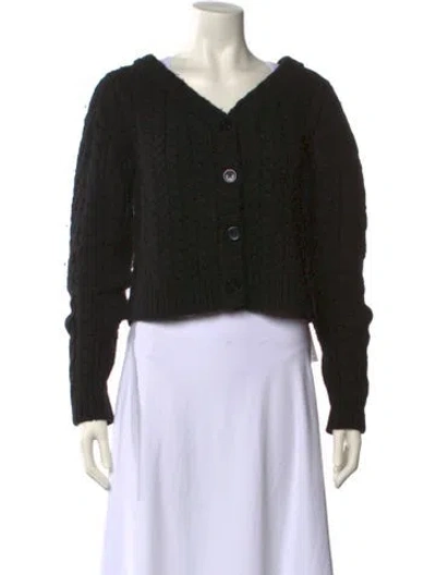 Pre-owned Cecilie Bahnsen V-neck Sweater In Black