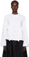 Cecilie Bahnsen Alva Jersey T-shirt In White