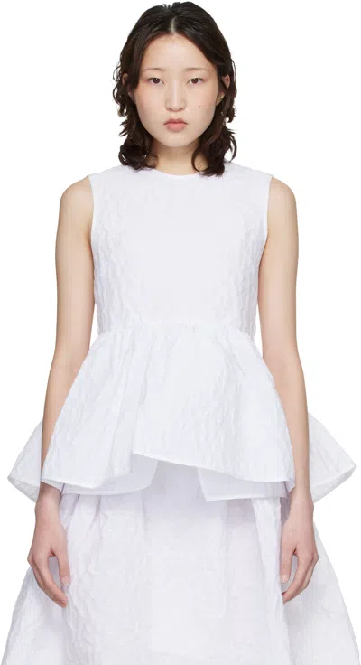 Cecilie Bahnsen White Cbea Top