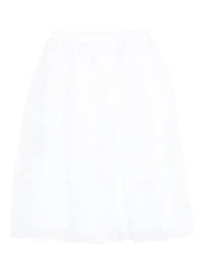 Cecilie Bahnsen Voluminous Midi Skirt In White